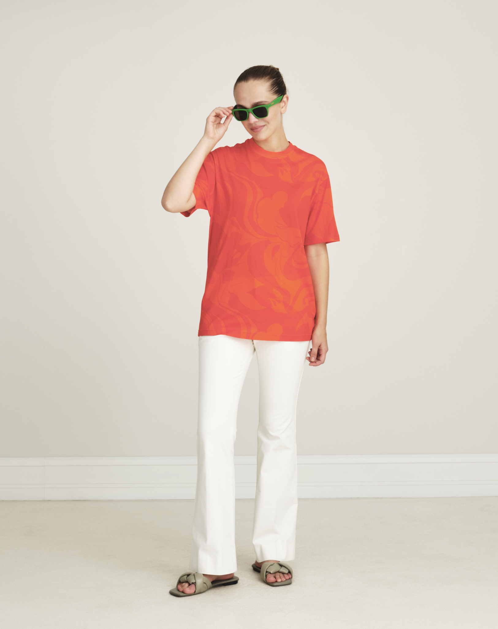 Etro - Orange Paisley Patterned Cotton Tshirt S